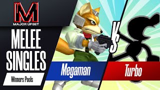 Megaman (Fox) vs Turbo (Mr. Game & Watch) - Melee Singles Winners Pools - MAJOR UPSET