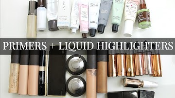 Makeup Declutter/Collection: Primers + Liquid Highlighters | Kendra Atkins