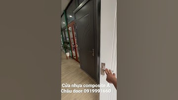 Cửa nhựa composite giá rẻ tại Á Châu Door lắp đặt hoàn thiện