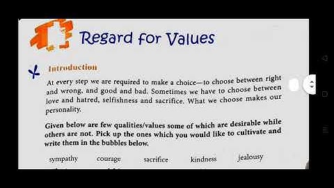 Regard for values | Good qualities | Class-3 | Vandana Ma