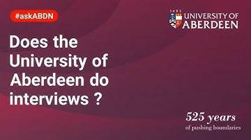Does Aberdeen Do Interviews?  |  #askABDN