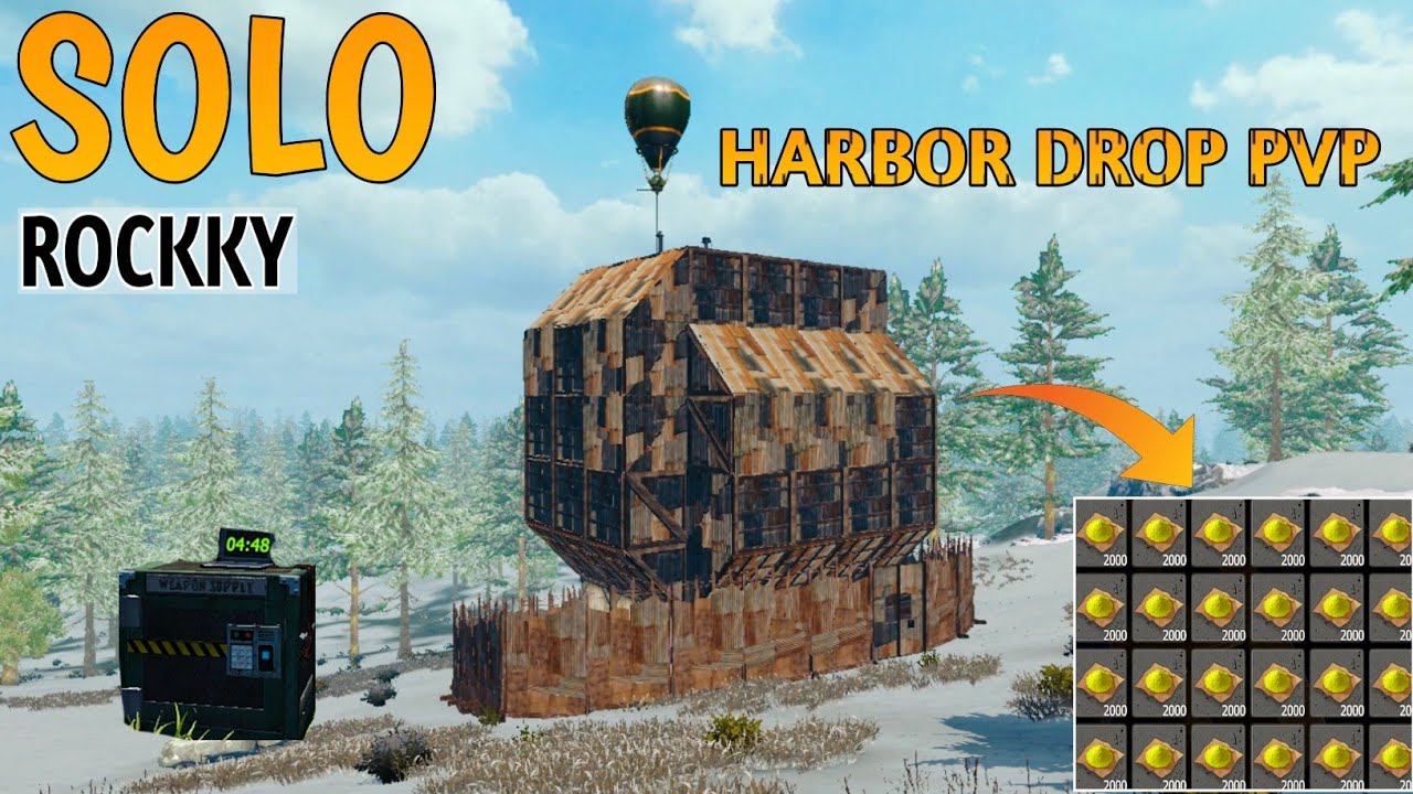 Harbor Drop time fight 😲  Roccky ranked bloody rank Max last island of survival🎮