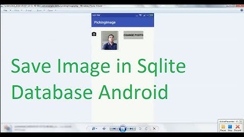 Save Image in Sqlite Database in Android Studio Part 1