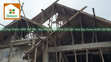 Nhà Đẹp Green Kiểm Tra Tiến Độ Thi Công Nhà Vườn Mái Thái Đẹp