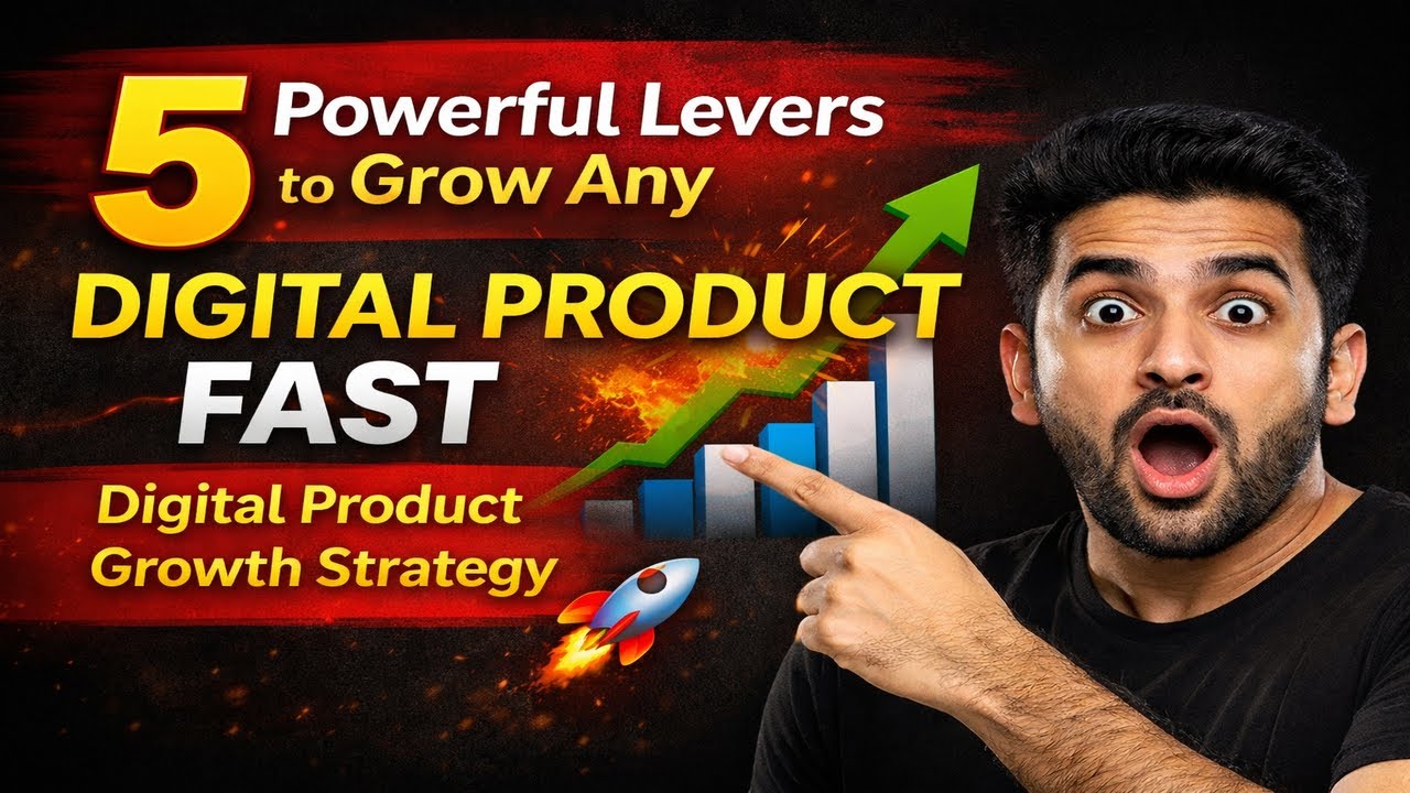 5 Powerful Levers to Grow Any Digital Product FAST | Digital Product Growth Strategy