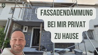 Wärmedämmung / WDVS Fassadendämmung privat bei mir zu Hause