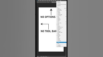 Fix Missing Toolbar & Options in Photoshop ⚡ | Quick Solution