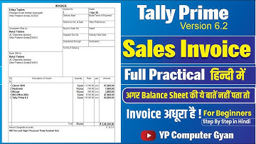 Tally Prime Me Sales Invoice Kaise Banaye | Full Practical Class for Beginners in Hindi