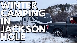 Did We Find The Only Campsite In Jackson Hole, WY? | Winter Camper | FullTime RV Life