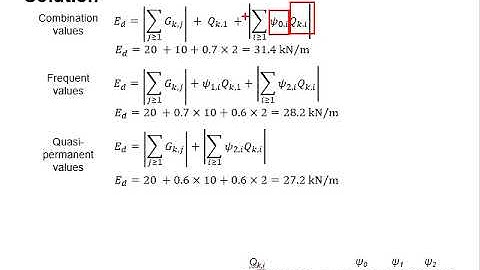 2.14 Example: Design value of Serviceability limit state