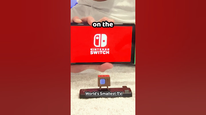 Nintendo Switch On World's Smallest TV?
