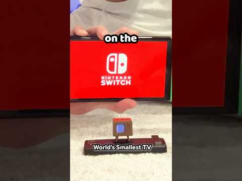 Nintendo Switch On World’s Smallest TV?