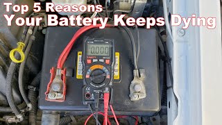 Top 5 Reasons Your Car Battery Keeps Draining
