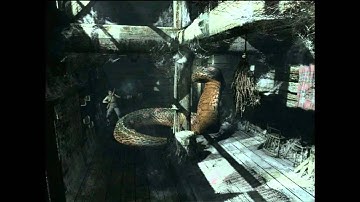 Resident Evil Remake on PC Dolphin Emulator Full Speed OpenGL x16 AA Bossfight Giant Snake