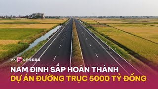 Nam Định sắp hoàn thành dự án đường trục 5.000 tỷ đồng | VnExpress