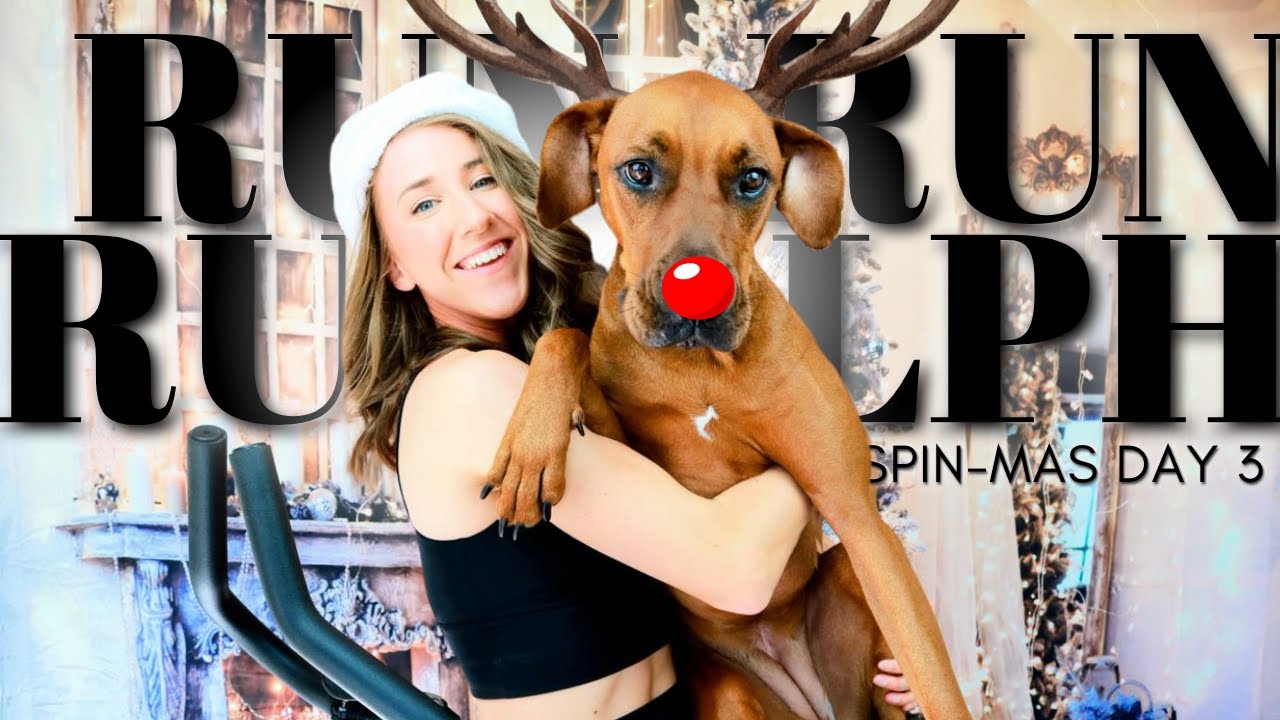RUN, RUN RUDOLPH // 30 Minute Spin Class • HIIT Cycling Christmas ...