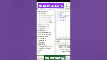 How to create a testng.xml file in selenium| Selenium framework from scratch