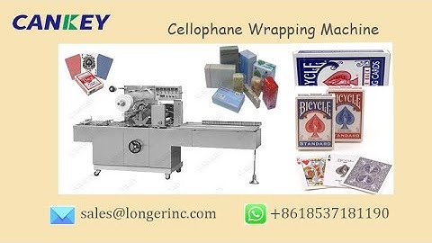 Cellophane Over Wrapper For Business Card|Boxes Automatic Cellophane Packaging Machine