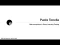 ICST 2022 Keynote | Paolo Tonella | Misconceptions in Deep Learning Testing