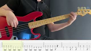 Green Day - Boulevard of Broken Dreams (bass cover)(play-along with tabs)