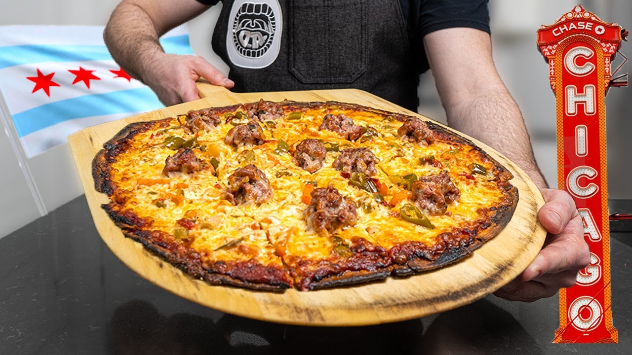Cast-Iron Stuffed Pizza (Chicago-Style) — Omnivorous Adam