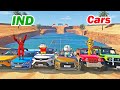 gta 5 Indian cars water ramp test | gta 5 water ramp challenge Indian cars | gta 5 in telugu