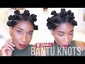 Wearable Threaded Bantu Knots | Protective Natural Hairstyle