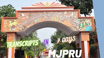 MJPRU Transcripts|Process to get Transcripts from Mahatma Jyotiba Phule Rohilkhand University