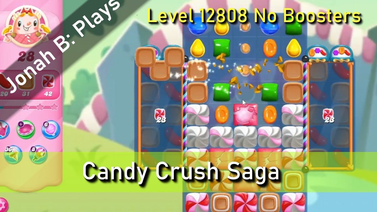 NO NEED　完売間近！！ Candy Crush Saga Level 12808 No Boosters - YouTube