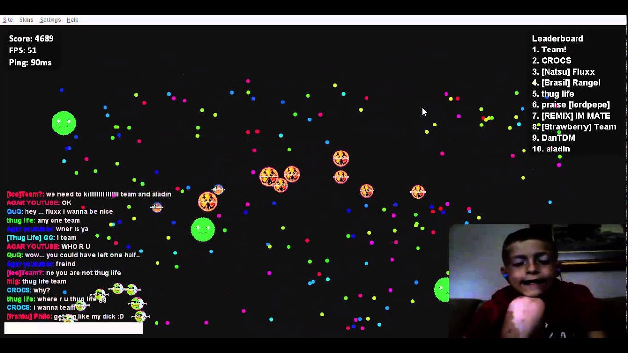 OP Agario Gameplay W/Cajun Gamer DIE PATRICK YouTube