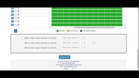 Booking a Library desk