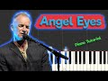 Sting - Angel Eyes - Piano Tutorial (Chords, Piano Karaoke)
