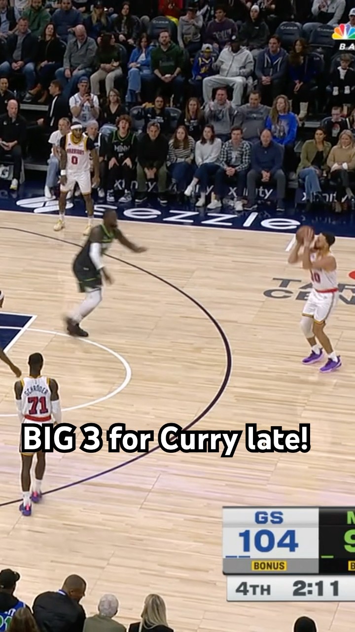 Curry was on FIRE late in Minnesota!