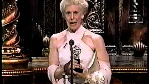 Frances Sternhagen wins 1995 Tony Award for Best Featured Actress in a Play