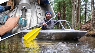 Testing the 100HP Mini Jet Boat With a 18v Drill!