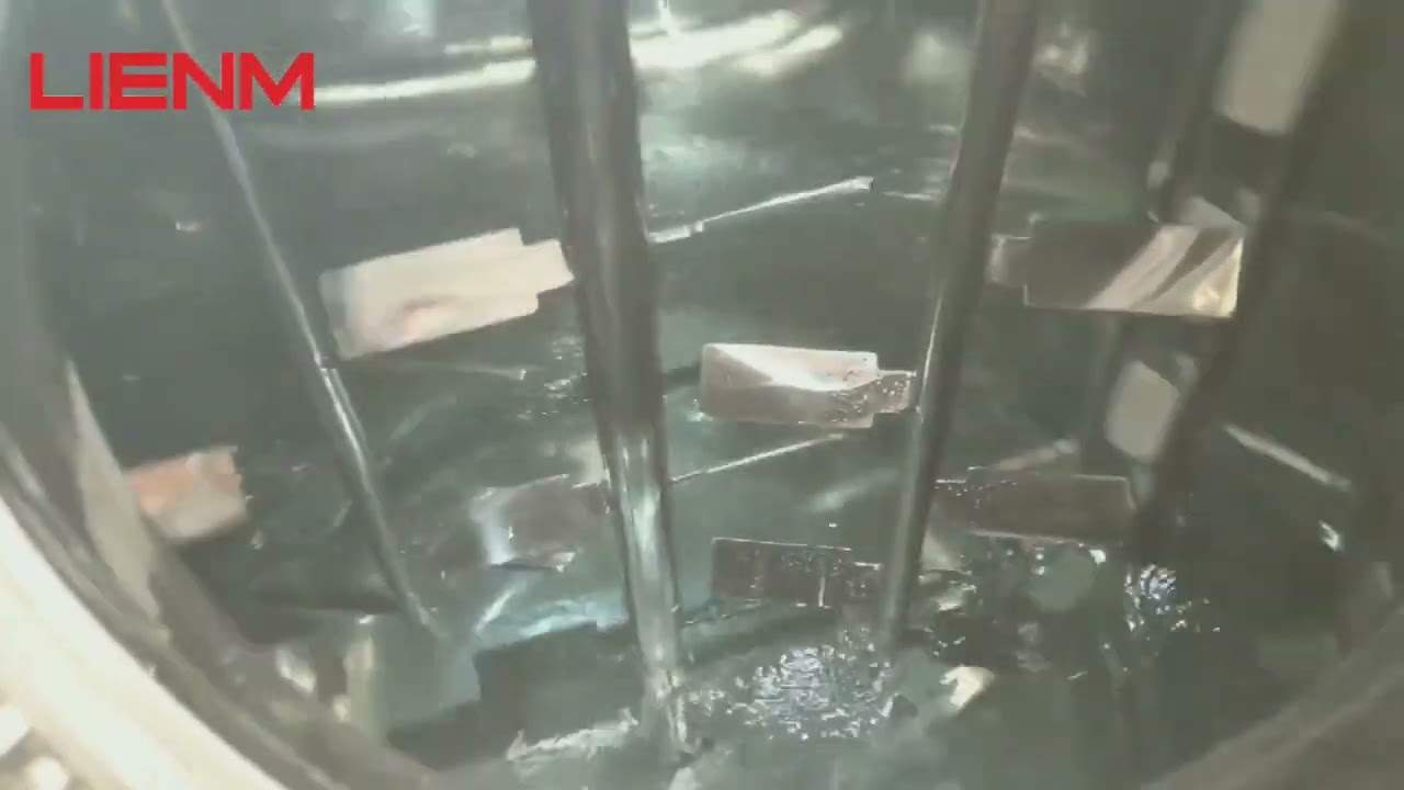 2000L vaccum cream homogenizer machine with double way mixer and internal and external circulation