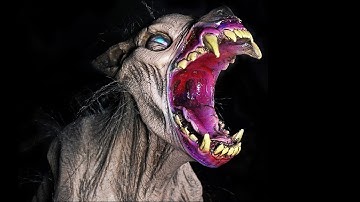 ZOMBIE DOG Halloween Animatronic Prop for Pet Cemetery Haunt