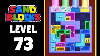 Sand Blocks level 73 walkthrough solution 