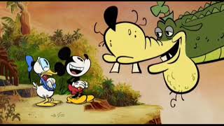 Mickey Mouse Outta Time With T-Rex Roar Sound From Juric Park