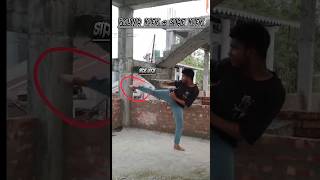 Karate round kick and side kick 🥋😱 || #youtubeshorts #viral #shorts #martialarts // 💥👊