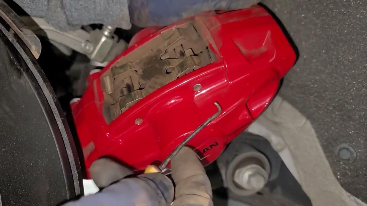 2017 Nissan 370z rear brake pads and rotors replacement (sport brake