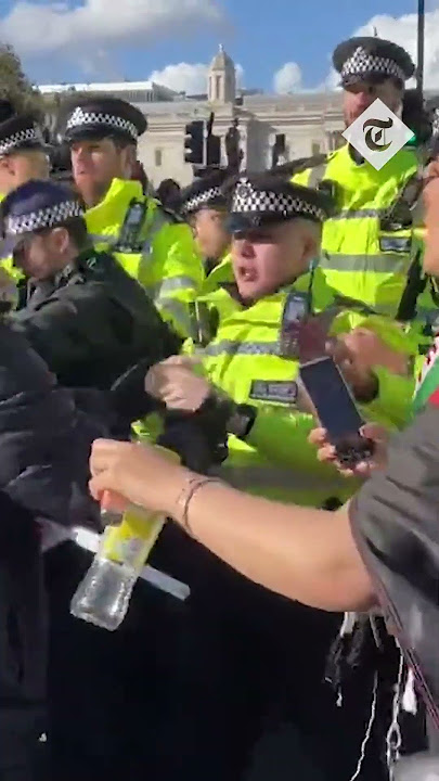 Tensions rise as police clash with pro-Palestine protesters in London