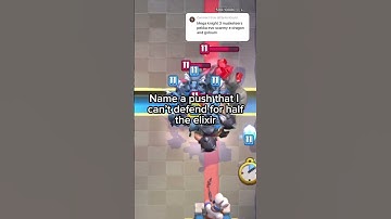 Name a push I can’t defend with half the elixir #clashroyale