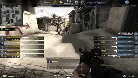 Final Katawice 2015 Championship -  Fnatic VS Ninjas in Pyjamas - 1º Match - Map Dust 2