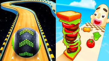 Going Balls vs Sandwich Runner - All Levels Gameplay (Android,iOS) Part 5