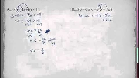 Algebra 1 - Lesson 2.05- Solving and Graphing Inequalities
