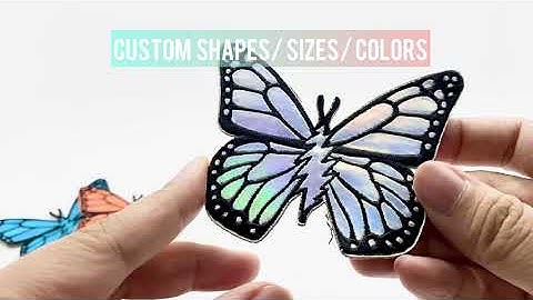 custom embroidered holographic patches