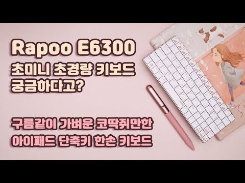 울트라 슬림 미니 키보드 Rapoo E6300 / 내돈내산 / 구독자 리뷰요청 / 초미니  초경량 키보드 / 아이폰,아이패드 전용키보드 / 내돈내산