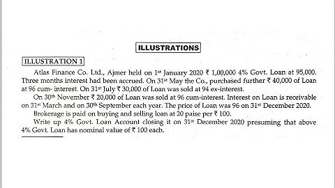 Investment Accounting || Prob No-1 || TYBCOM SEM-V || Advanced Accounting-I || Topic No-4 || SPPU ||