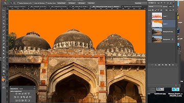 Using a paint bucket tool to colorize areas in a photo Photoshop CS 6